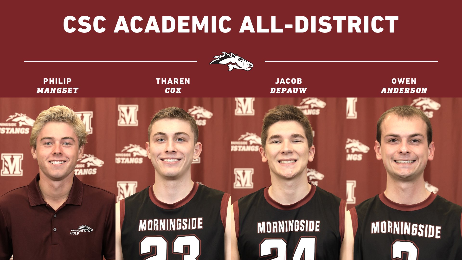 Four earn men's at-large Academic All-District honors