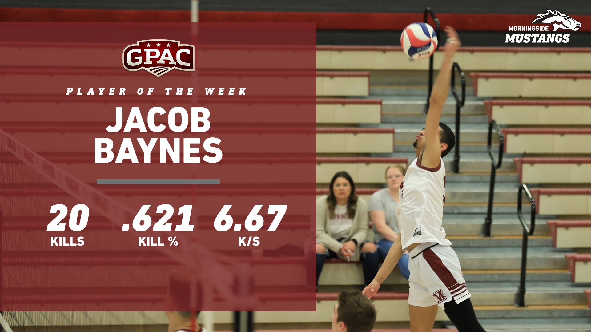 Jacob Baynes, GPAC Player of the week