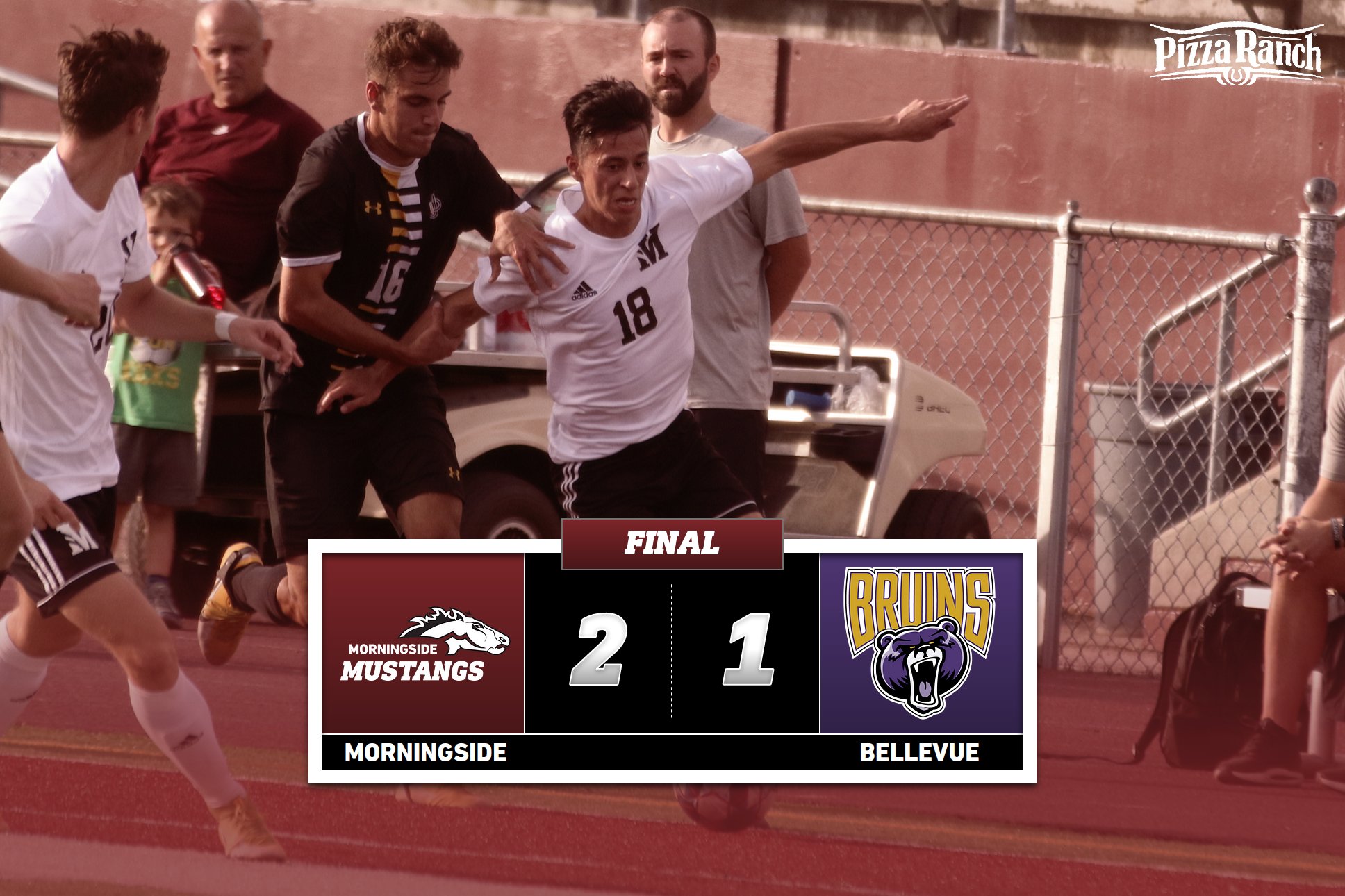 Men's soccer collects first win of the season 2-1 over no.12 ranked Bellevue