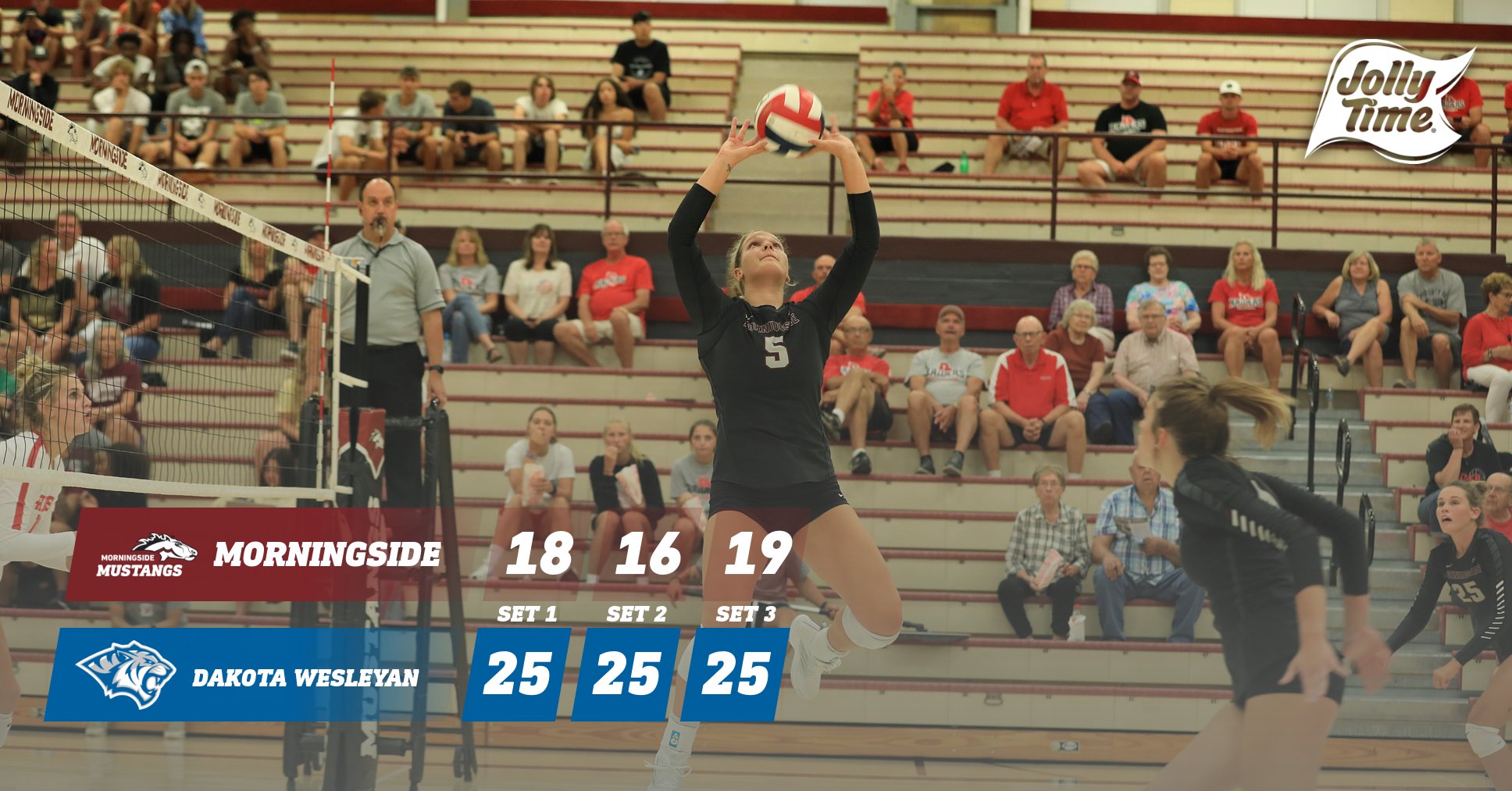 Women's volleyball loses to Dakota Wesleyan 3-0