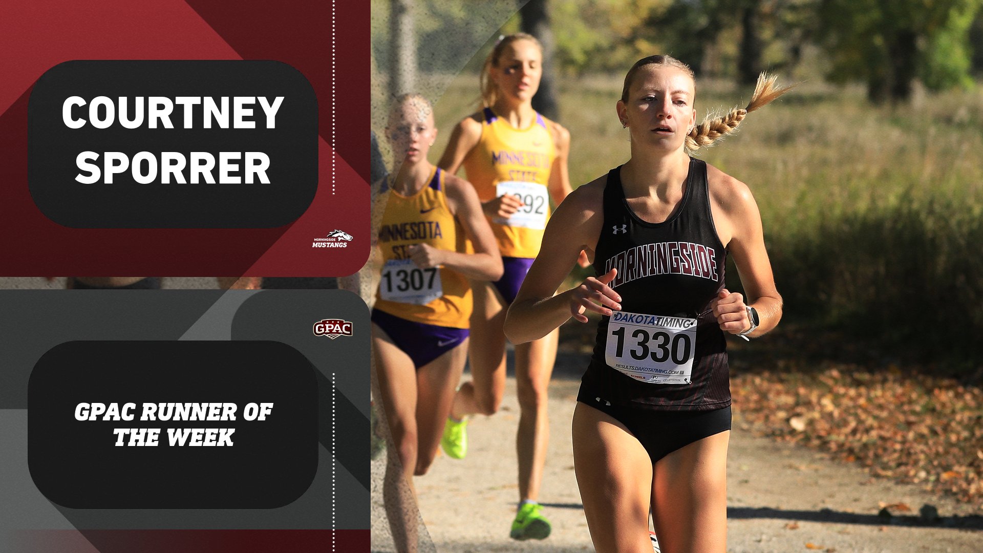 Sporrer Earns Season's First GPAC Runner of the Week Honor