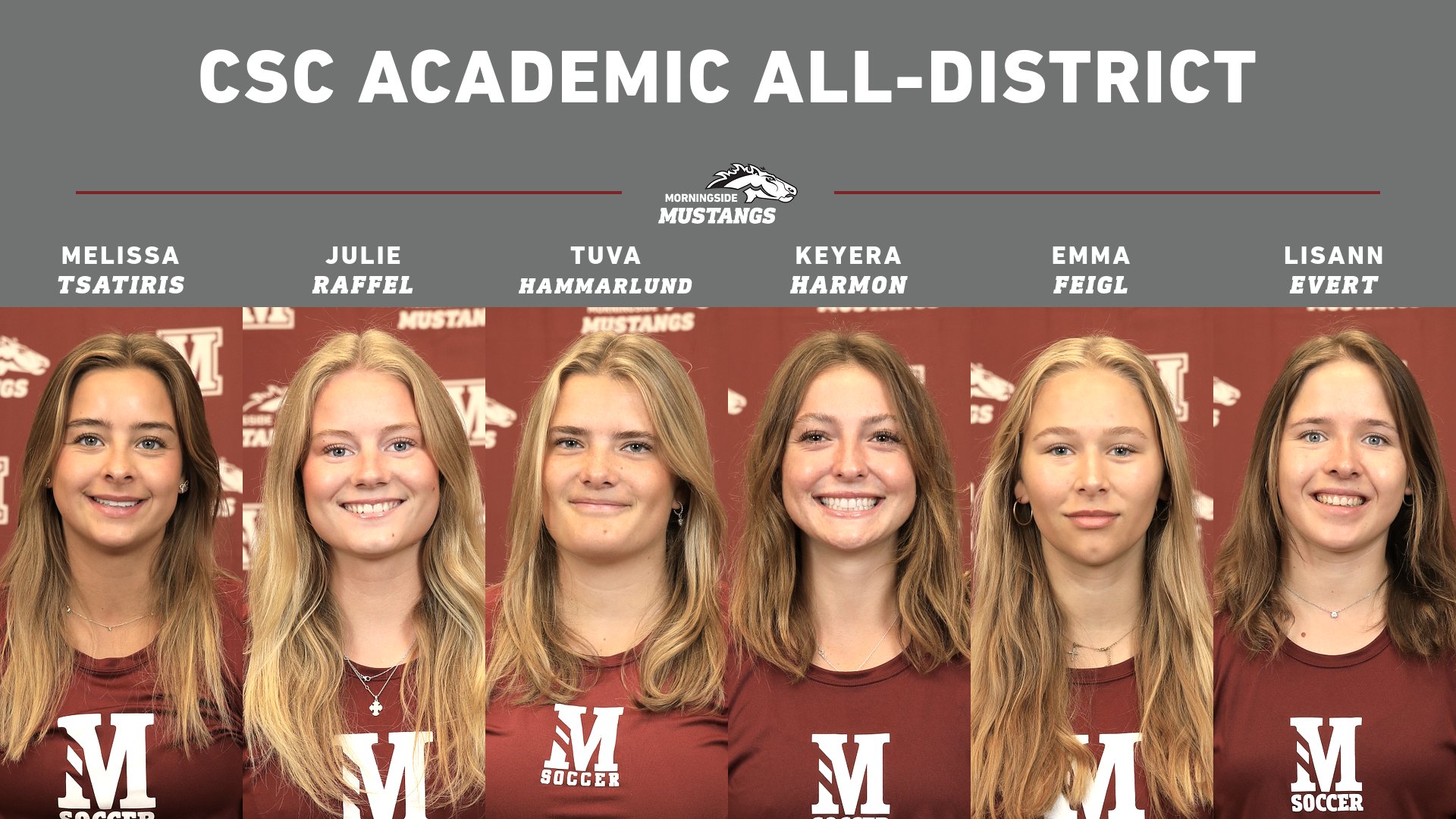 Morningside puts a half dozen on women's soccer CSC Academic All-District list