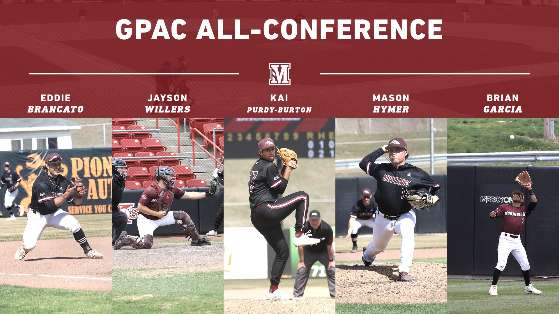 Ten Mustangs receive conference honors