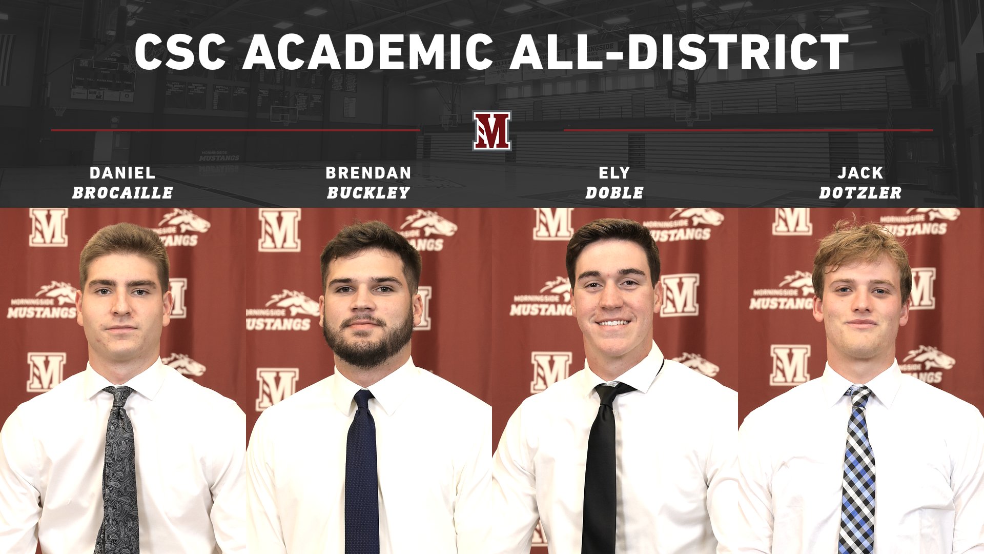 College Sports Communicators places four Mustangs on Academic All-District list