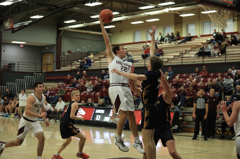 Thumbnail photo for the Men's Basketball vs Mount Marty gallery
