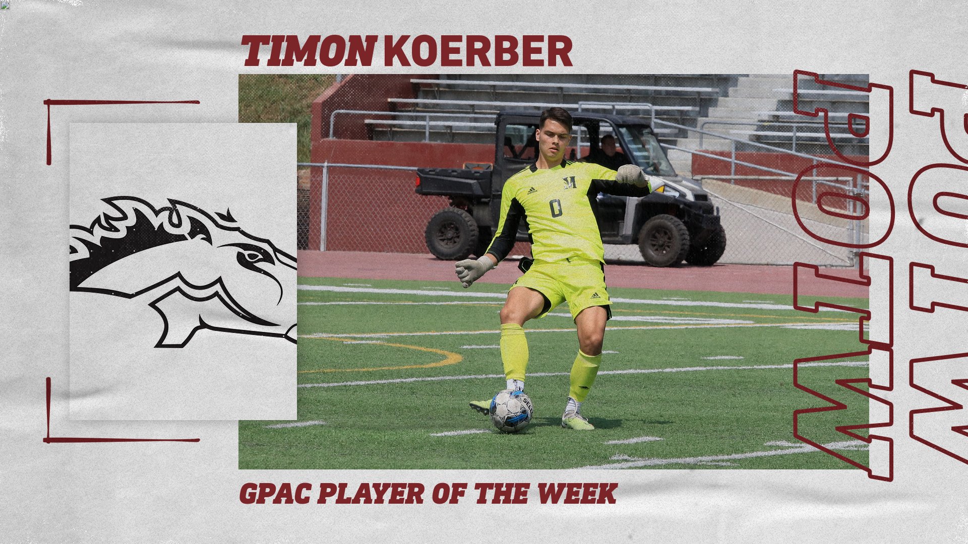 Koerber earns first GPAC Player of the Week award of the season