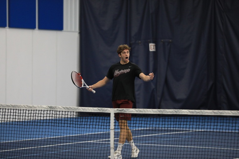 Thumbnail photo for the Men's Tennis vs Luther gallery