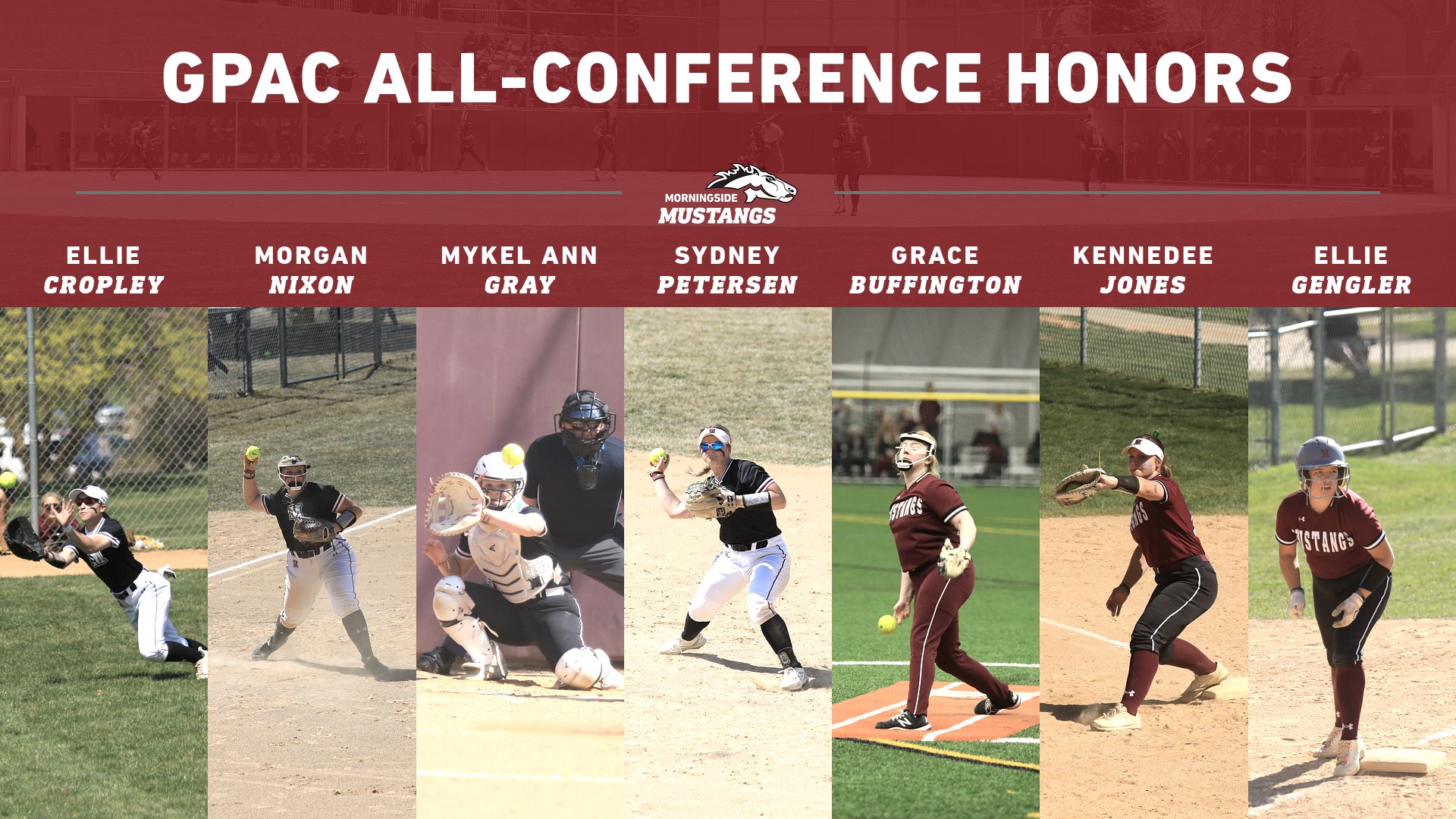 Seven Mustangs earn all-conference honors