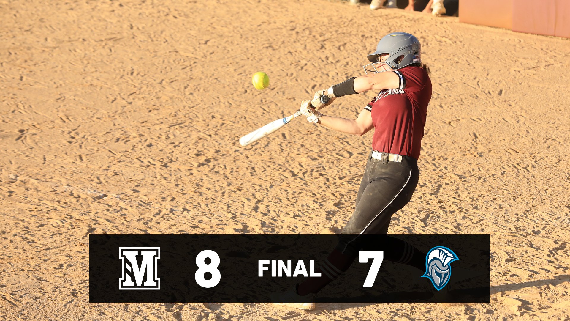 Mackenzi Harrel file photo with score graphic