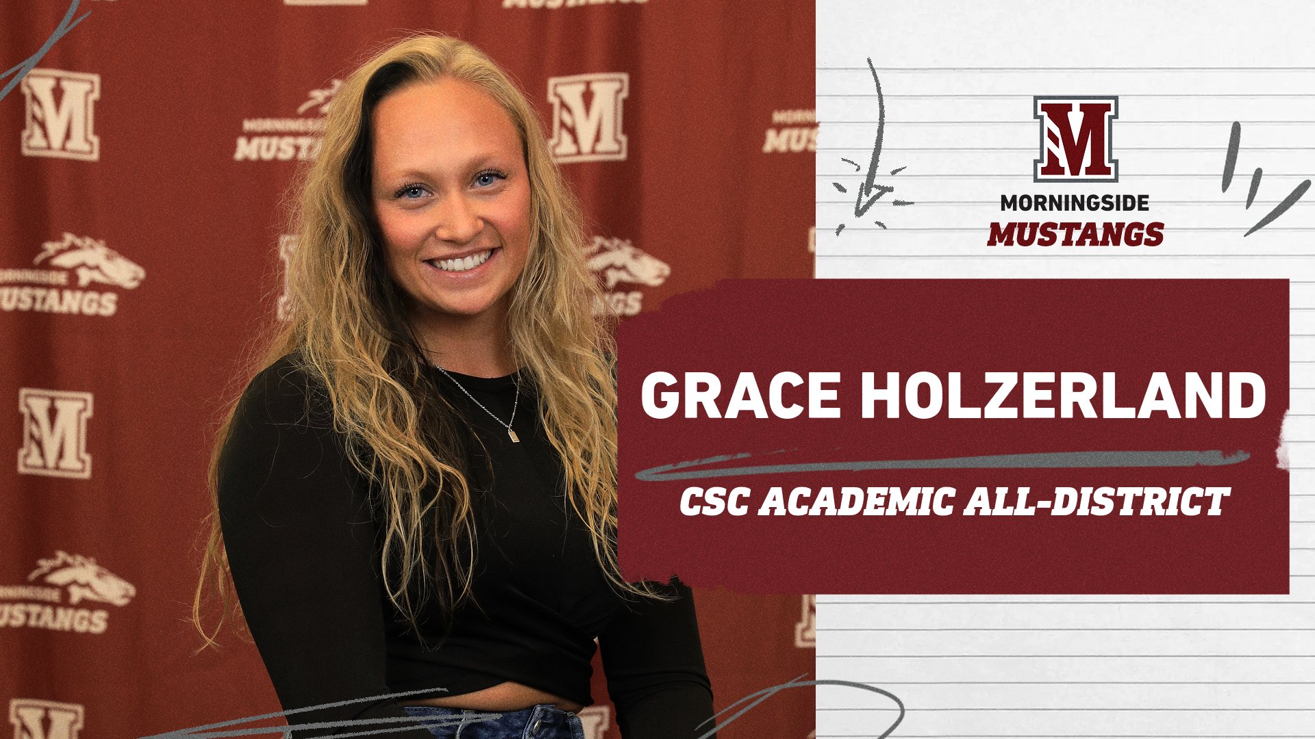 CSC names Holzerland Academic All-District